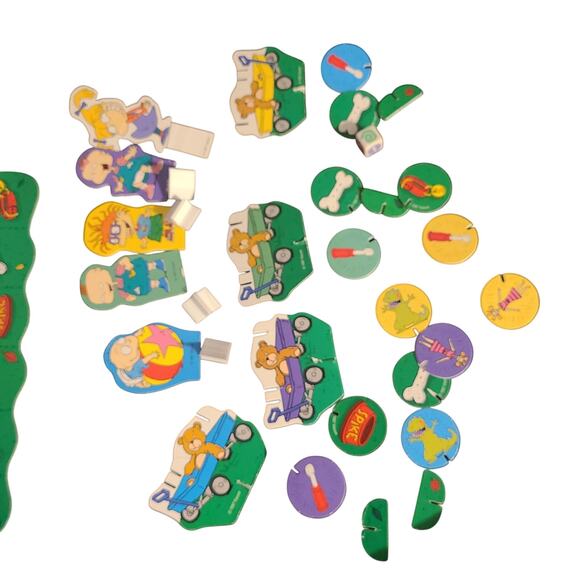 Nickelodeon Rugrats Backyard Toy Hunt Board Game 41420 Mattel 1997 Complete Set - Picture 2 of 6